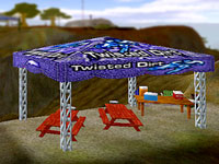 image of custom made Tent model  as well as a new  picnic supply prop