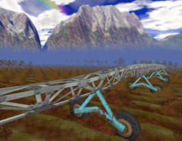 screenshot showing the crop sprayer in the mCM2 game